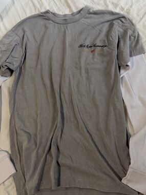 Gray Graphic  T-Shirt